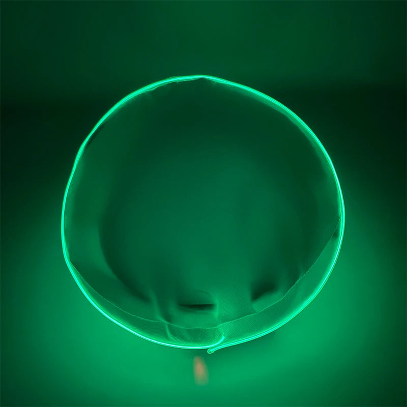 New Luminous White Sailor Captain Yacht Caps Wheat Embroidery LED Glow Navy Marine Hat Men Women Cosplay Halloween Costume Hats