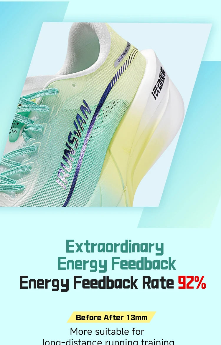 IRUNSVAN Full Plam Carbon Plate Trail Running Shoes Men 2026 High Quality Trendy Shoes New Ultra-light Running Shoes Sports