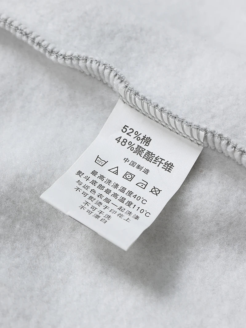Cotton Baggy Fleece Hoodies for Men Solid Color Plush Pullovers Oversized Hooded Sweatshirt Autumn Winter Thick Clothes Unisex