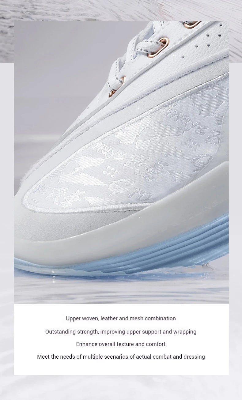 361 Degrees ZEN VI PRM Men's Basketball Sports Shoes Middle-Top Combat Wear-Resistant Non-Slip Support Sneakers Male 672431102
