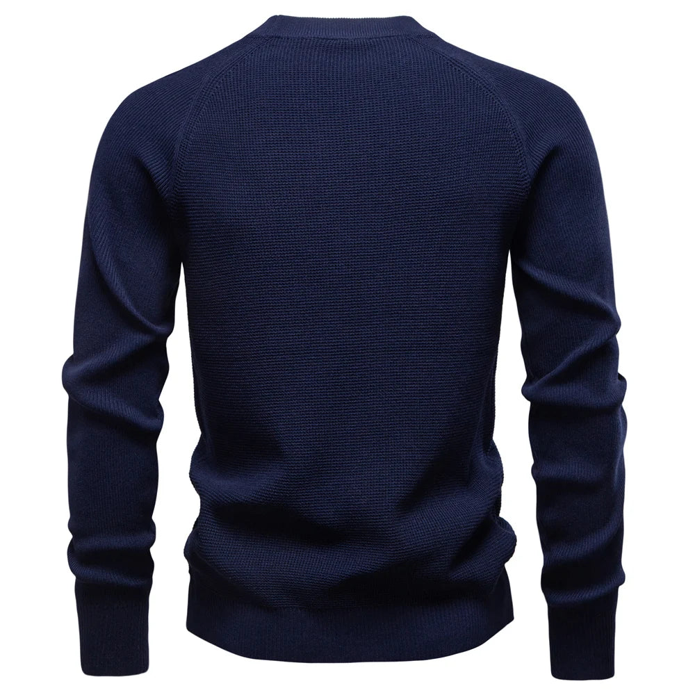 AIOPESON Men's Raglan Polo | Henley Collar Thermal Shirt