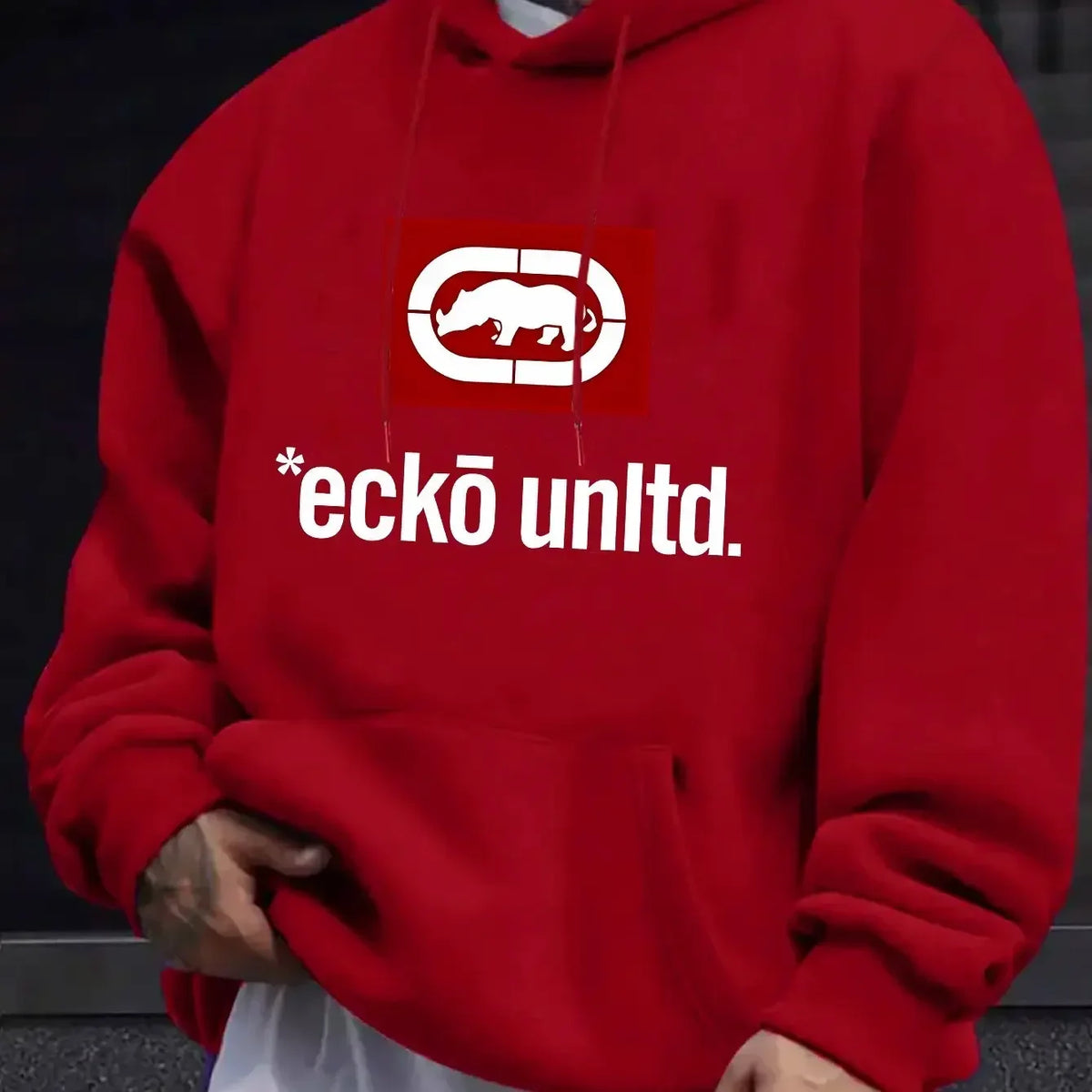 Men's Graphic Fleece Pullover Hoodie