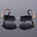 Rimless Cat Eye Sunglasses for Women | UV400 Protection