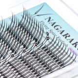 NAGARAKU Ship from America 10 cases Premade Spire Eyelash Plume Fluttering Eyelash Extensions Anime Effect Soft Comic