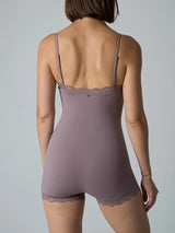 Lace Patchwork Fitness Bodysuit