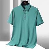 Men's Plus Size Ice Silk Polo Shirt – Quick Dry