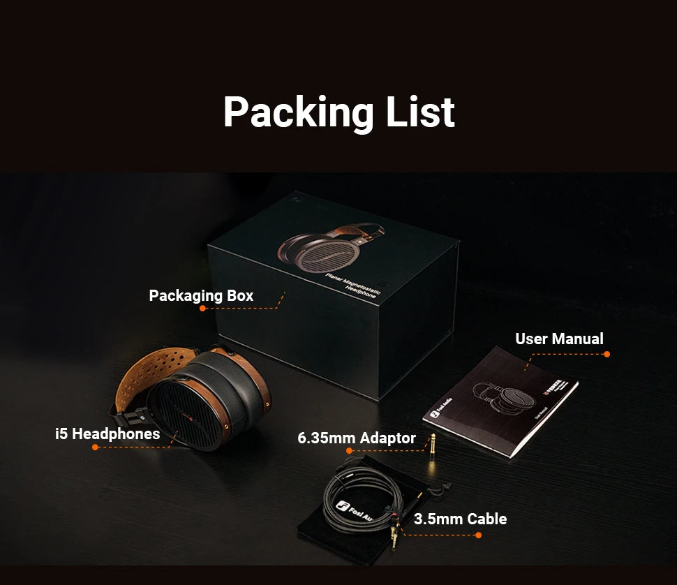 Fosi Audio i5 Open-Back Planar Magnetic Headphones