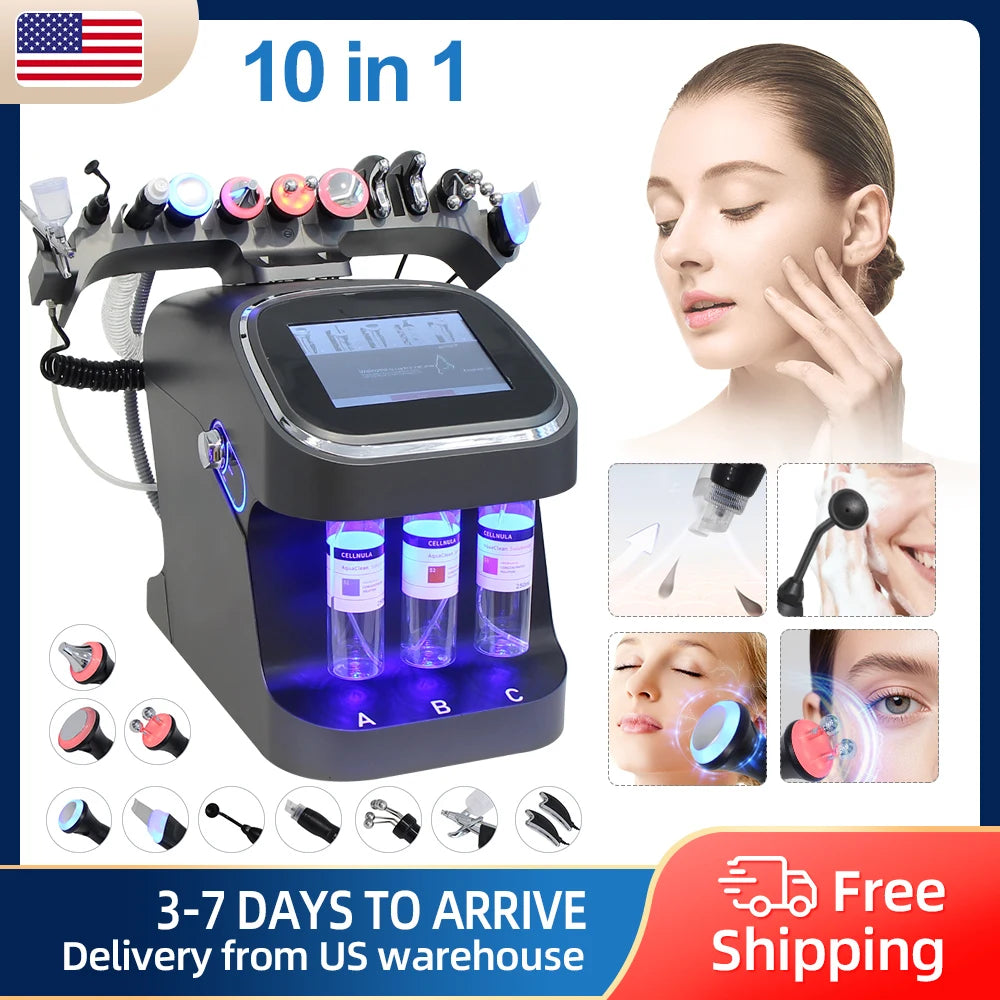 10-in-1 Hydra Facial Beauty Machine | Aqua Peel