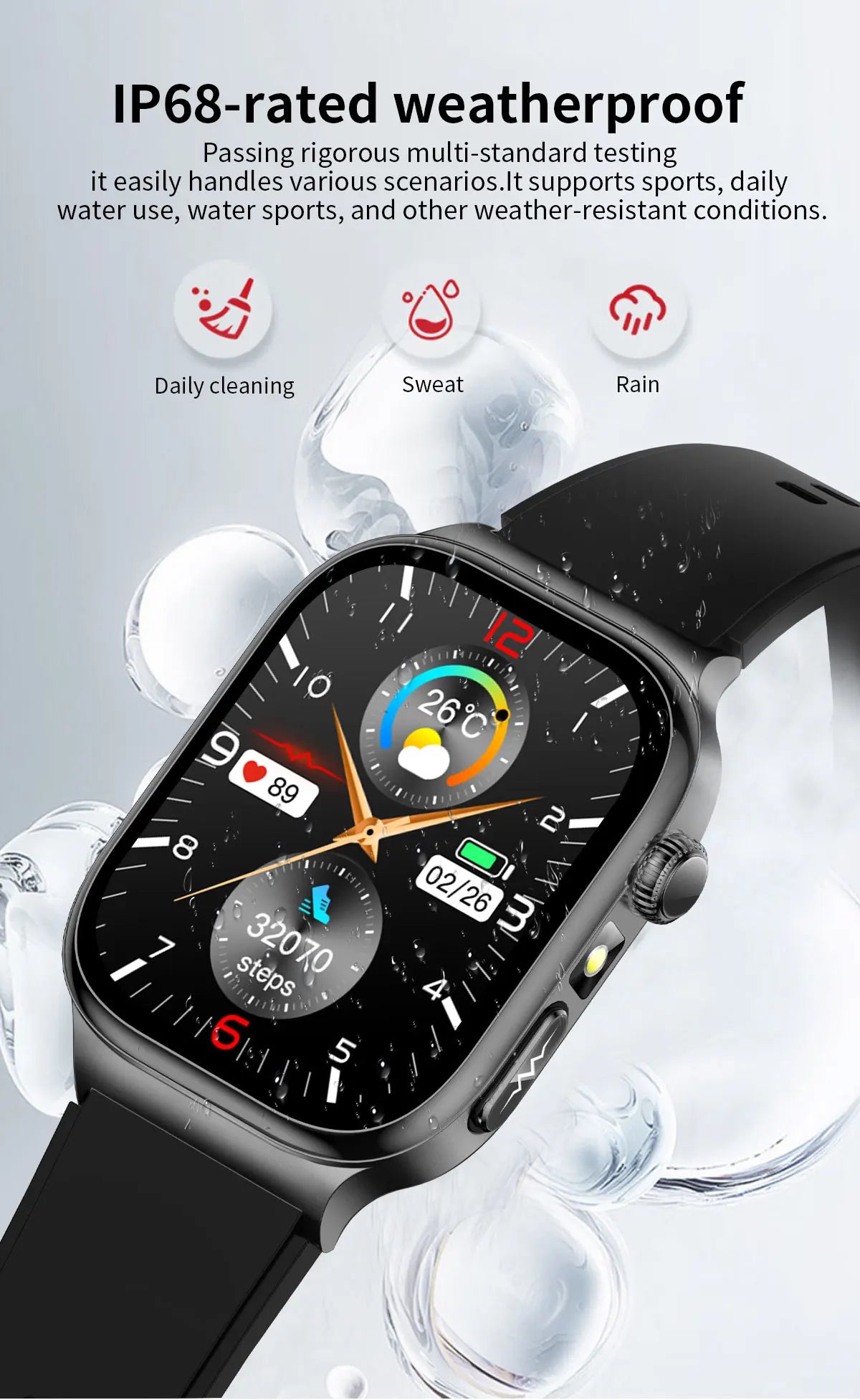 2026 New Accurate Diagnosis Smart Watch Body Fat ECG Blood oxygen BP Health Sport HD AMOLED Screen Call Smart Watches man woman