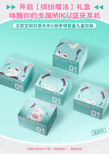 Bilibili Hatsune Miku CUBE FACE LCD Touch Screen TWS Earphones Gift Box Interactive Display Bluetooth Birthday Gift