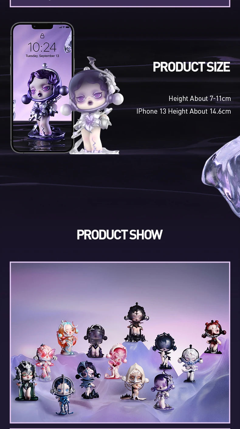 POP MART SKULLPANDA The Sound Series Blind Box Toys Kawaii Anime Blind Box Action Figure Surprise Mystery Box Dolls Girls Gift