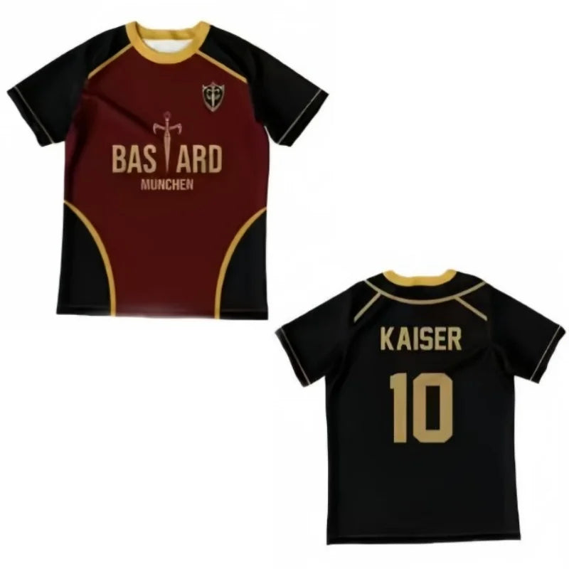 Japan Anime Michael Kaiser Shirt Isagi Cosplay Costumes Bastard Munchen Yukimiya Reo Ness Hiori Football Shirt 3D Printing