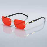 36PCS Rimless Sunglasses – Rectangle Gradient Lens