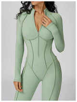 Long-Sleeved Performance Yoga Bodysuit