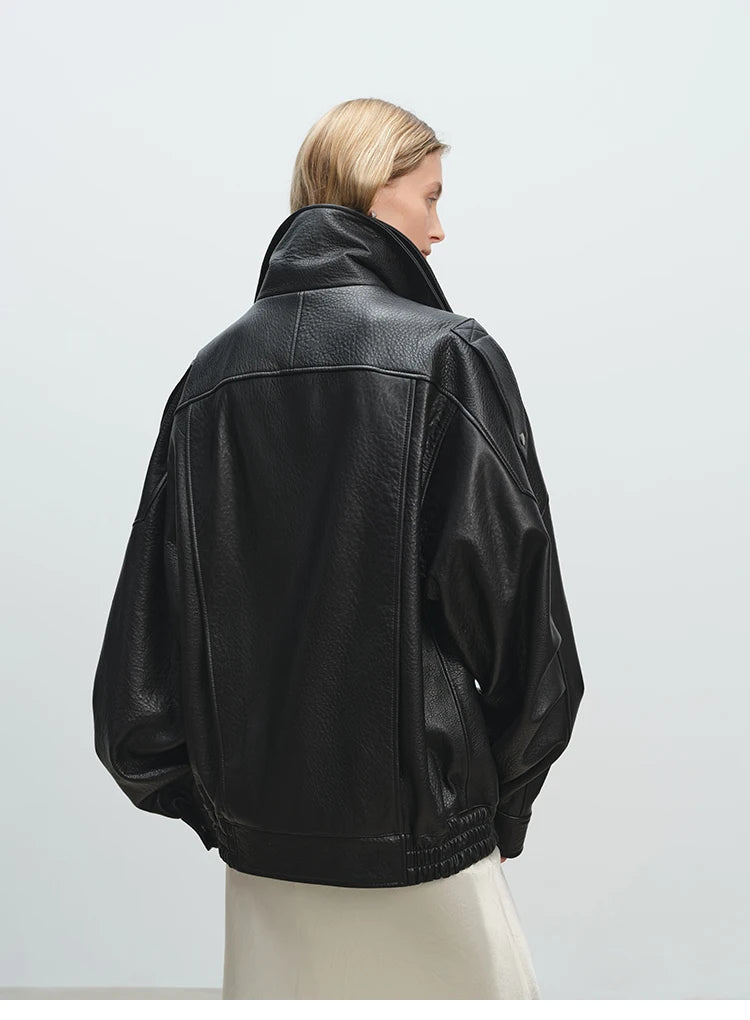 Mauroicardi Spring Oversized Black Soft Pu Leather Jacket Men Long Sleeve Belt Luxury Designer European Fashion Clothes 2025