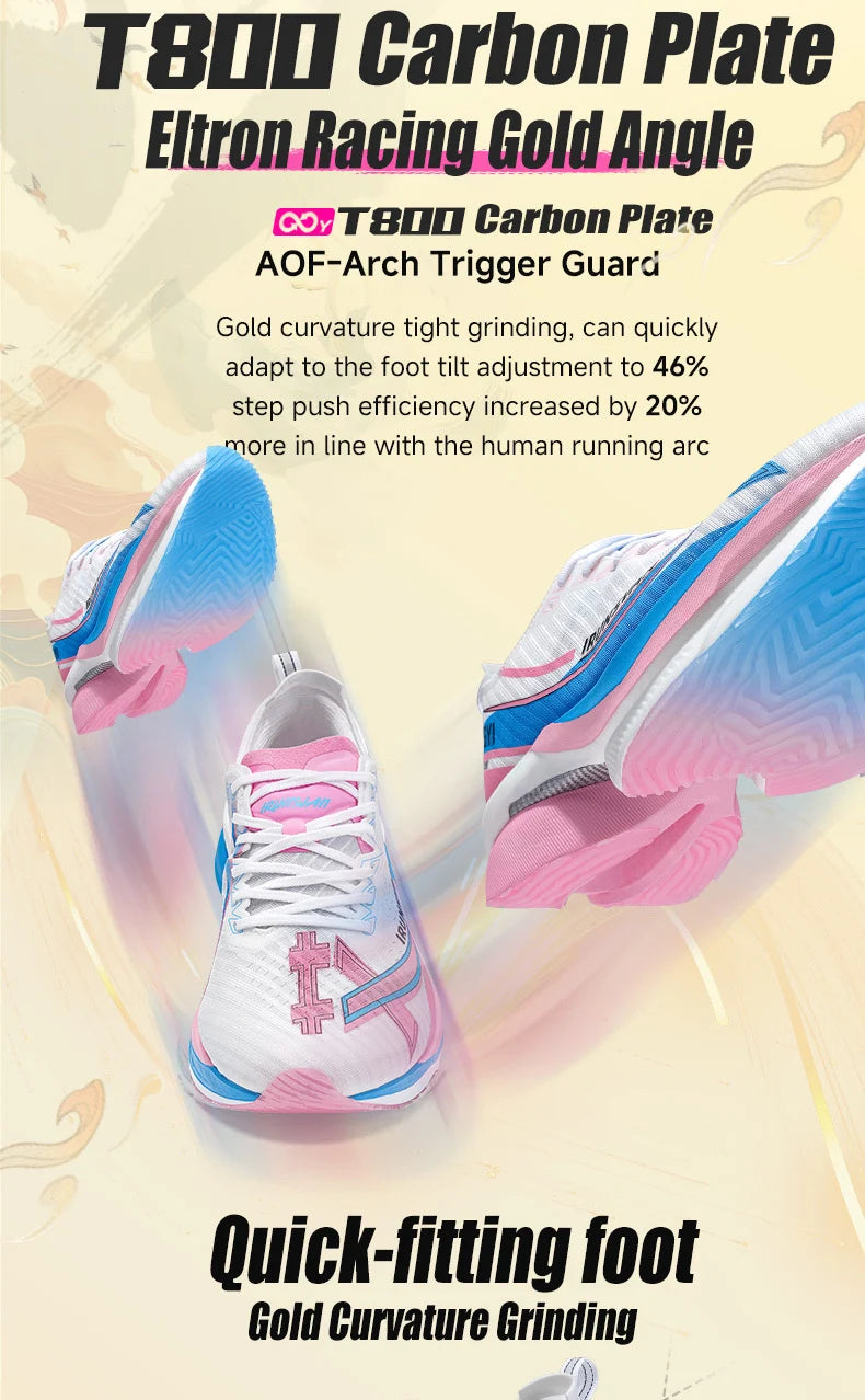 IRUNSVAN Shadow Wing 2.0 Carbon Plate Professional Marathon Running Shoes Men Lightweight Cushioning Training Outdoor Sneakers