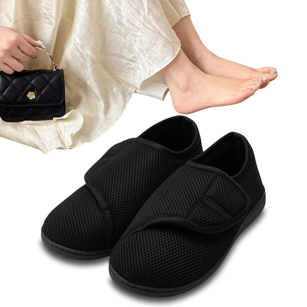 Unisex Plush-Lined Adjustable Walking Shoes