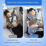 Cartoon Car Headrest & Y-Shaped Seat Belt Pillow