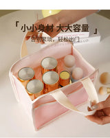 Large Mesh Makeup Bag for Women Portable Breathable Cosmetic Organizer Bag Travel Makeup Pouch with Simple Design