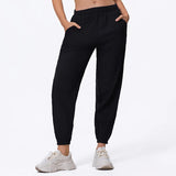 Women's Ankle-Length Harem Pants with Pockets