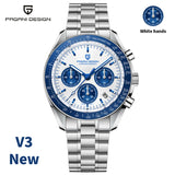 2026 New PAGANI DESIGN V5 Moon Men's Watches Top Luxury Quartz Watch For Men Chronograph Waterproof Sport Stainless Steel Clock