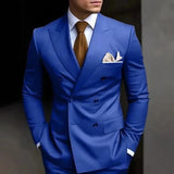 Men’s Double-Breasted Suit for Weddings & Business
