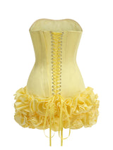 Structured Floral Mini Party Dress