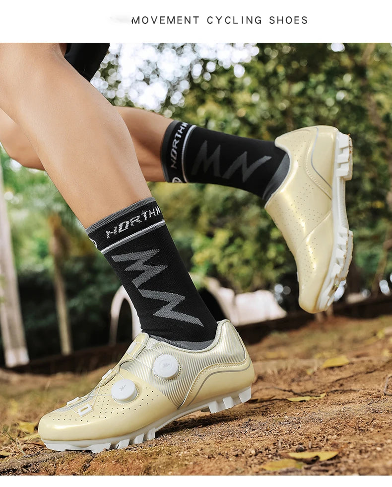 2026 MTB Cycling Sneaker Men A5 Leather Self-Locking Cleat Spd Road Bike Shoes Women Flat Trail Train Mountain Bicycle Shoes