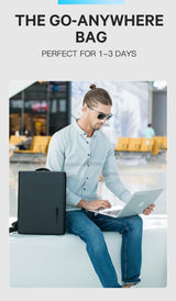 BANGE New Business Backpack Men's Anti-Theft Computer Bag Big Capacity 14.1 Inch Laptop Bagpack Men Elegant Waterproof