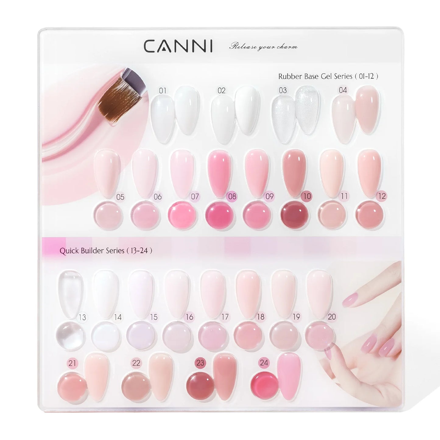 CANNI Quick Builder Gel Polish – HEMA/TPO Free, UV/LED