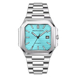 2025 Specht & Söhne Men's Classic Cubic Automatic Mechanical Watch 50M Waterproof Luminous Sapphire Crystal Reloj Hombre 41MM