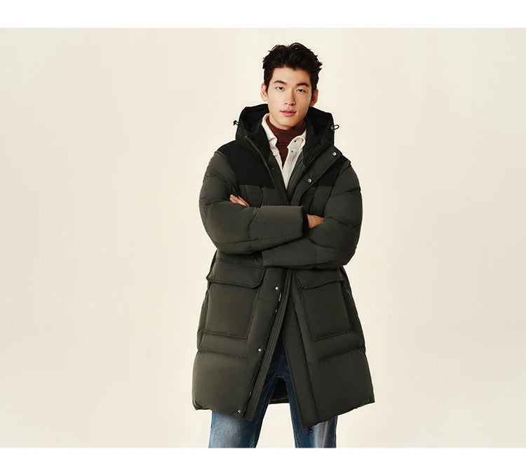Semir Men's Premium Long Down Jacket | Waterproof