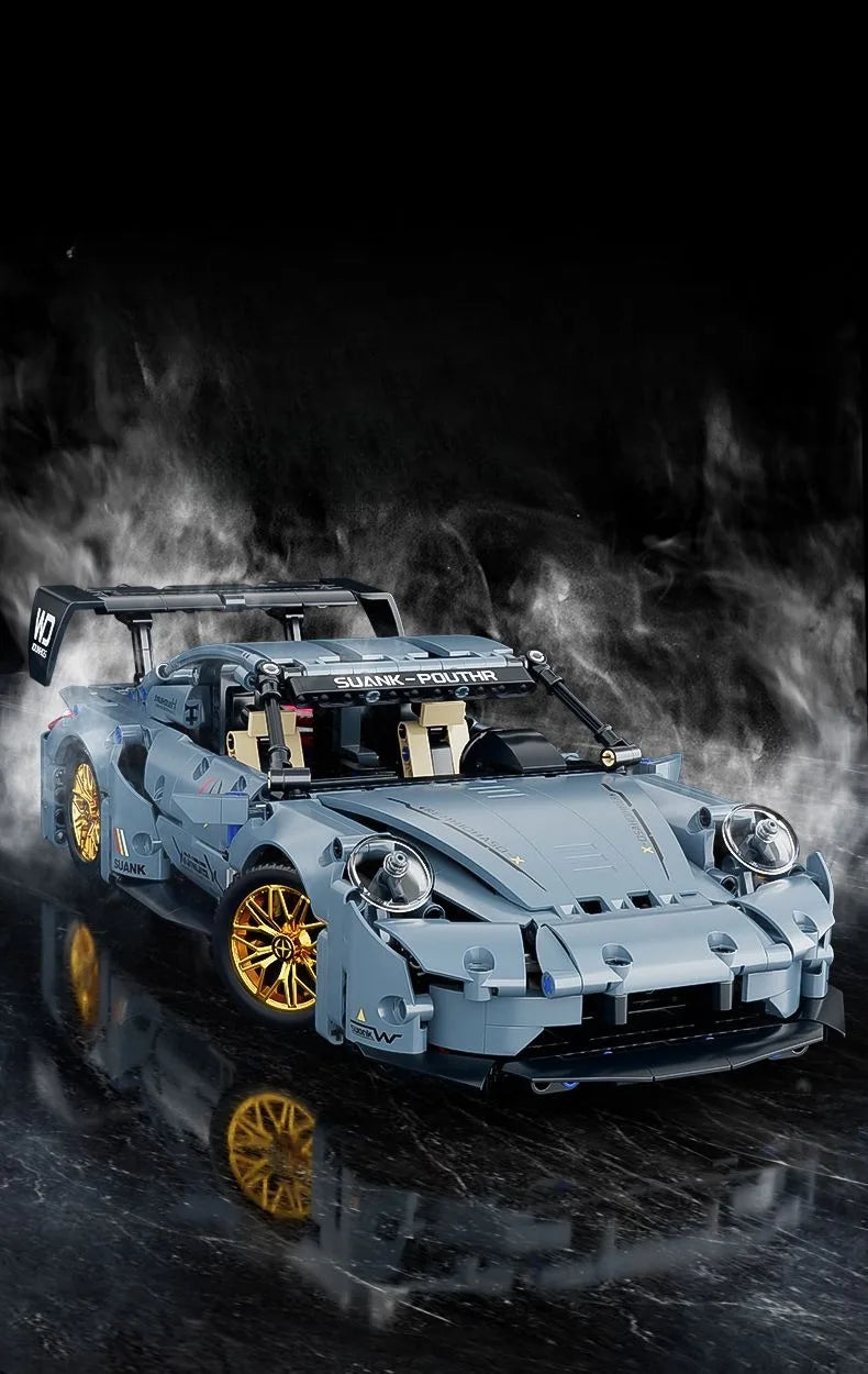 Technical Racing Sport Car Model Building Blocks technic adults 1:14 DIY Supercar Brick Puzzle Toys Kid Adult Gift（1200+granule）