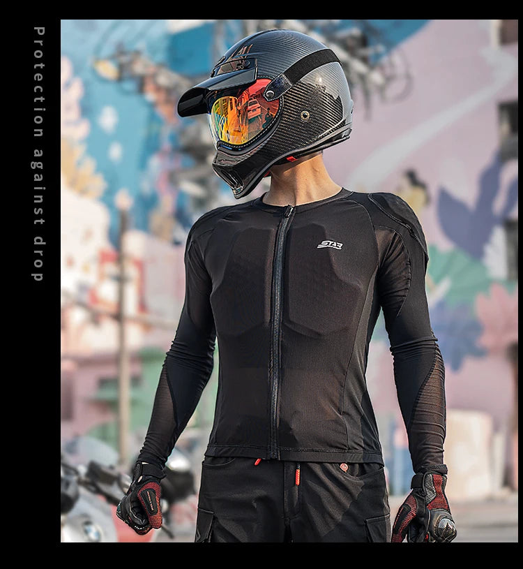 Summer Men Motorcycle Soft Armor Jacket CE Level 2 Moto Body Armor Clothing Male Motocross Protection Riding Protective Gear