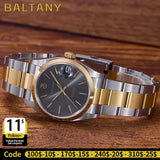Baltany 36mm Perpetual Date Watch S4095 Sunray Dial 100M Waterproof Stainless Steel Bracelet NH35 Luxury Automatic Watch for Men