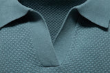 Men's Premium Solid Polo Shirt | Breathable Knit Casual Top