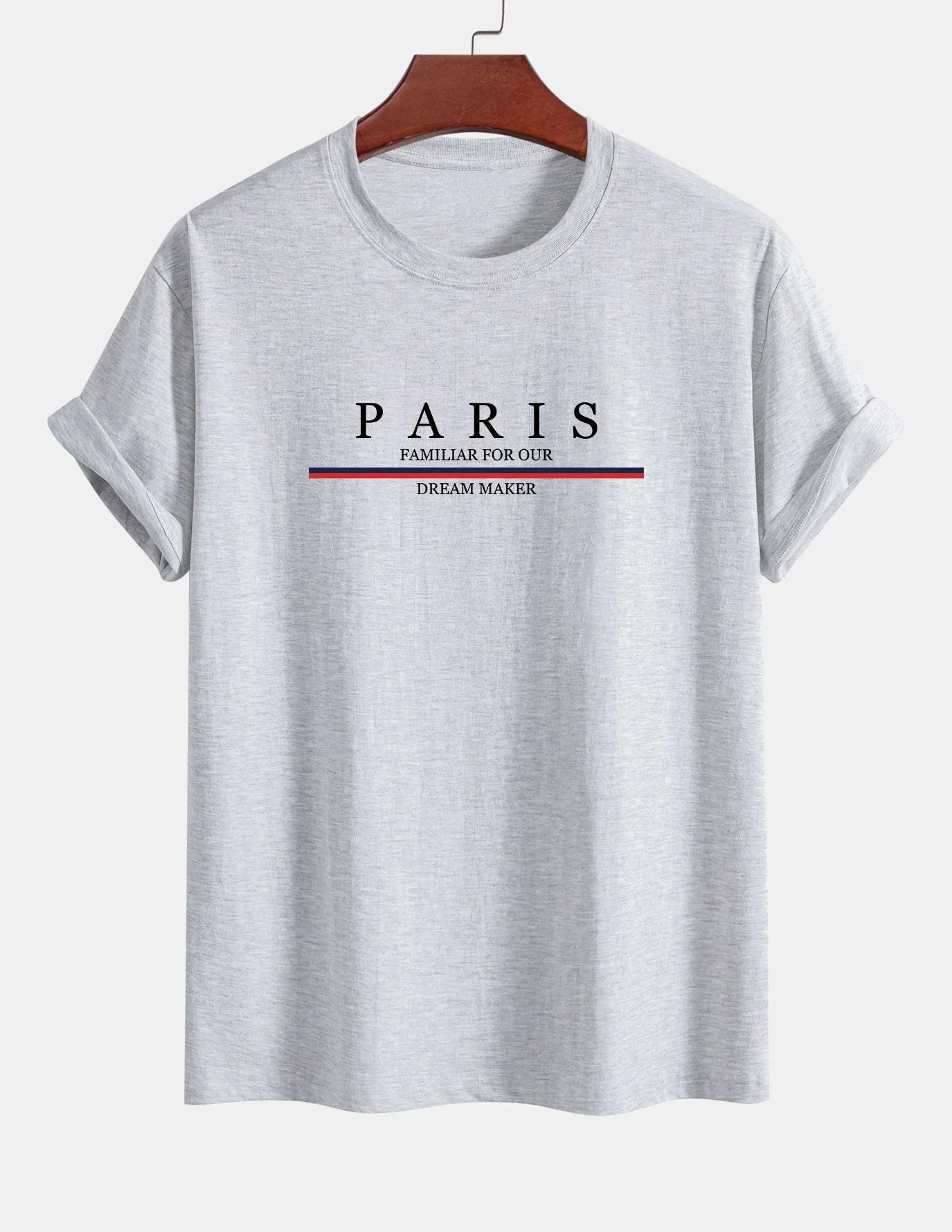 Paris Print Relaxed Fit Pullover – Premium Cotton Casual O-Neck Hoodie