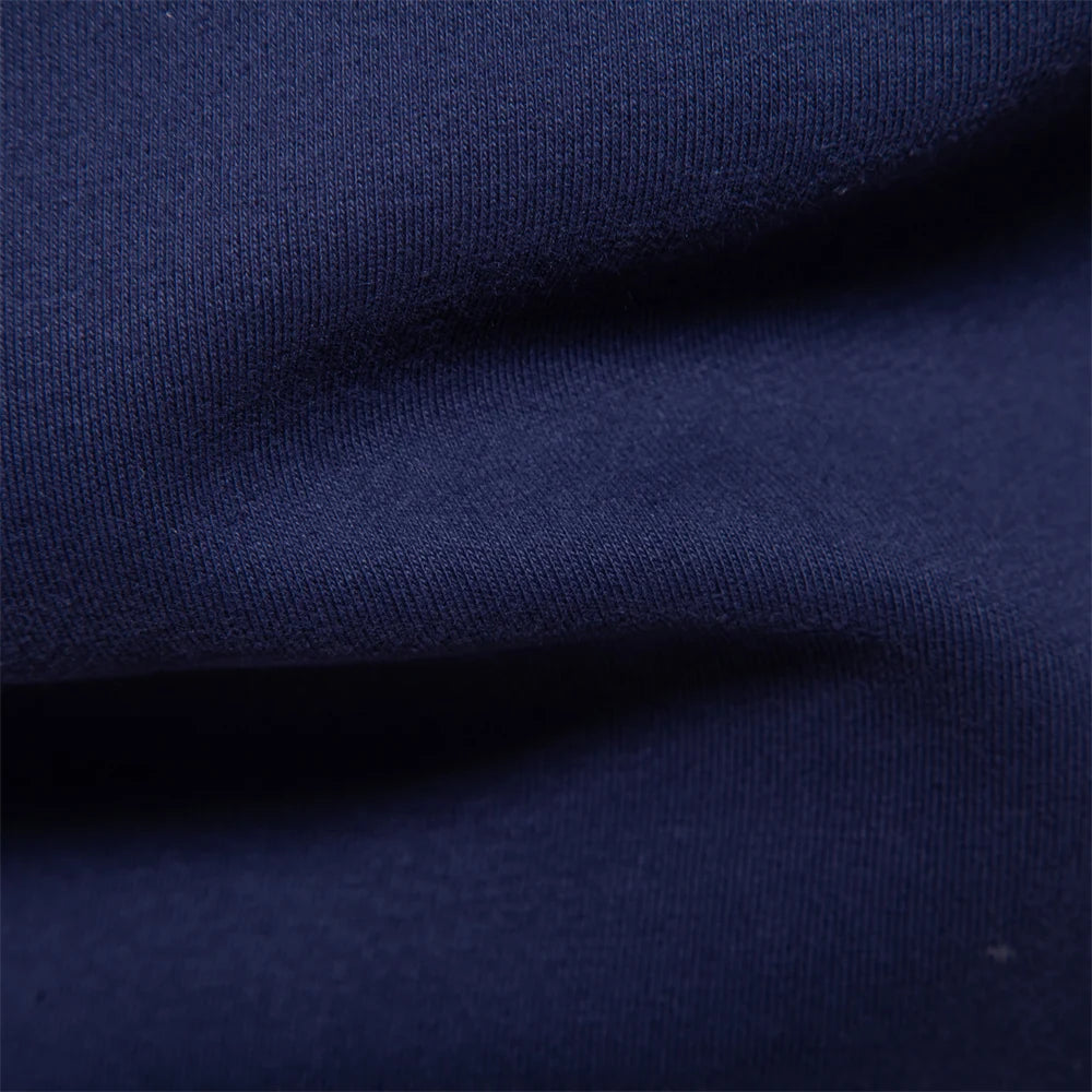Men’s Cotton-Blend Polo Collar Sweatshirt