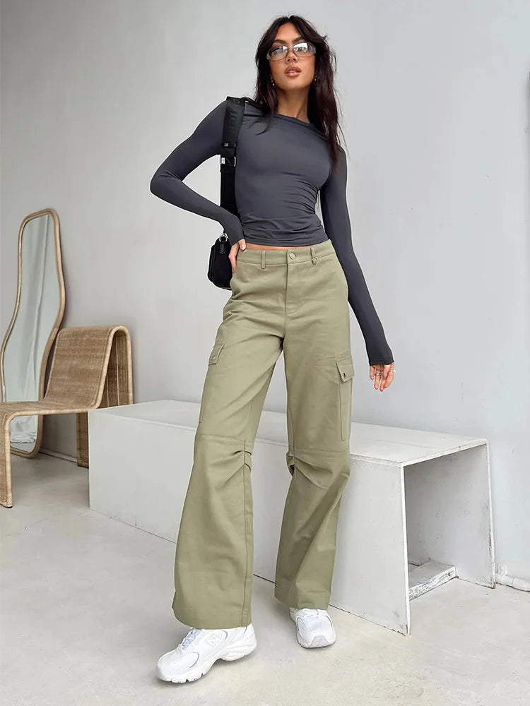 Slim Fit Long Sleeve Base Tee - Solid Casual Pullover