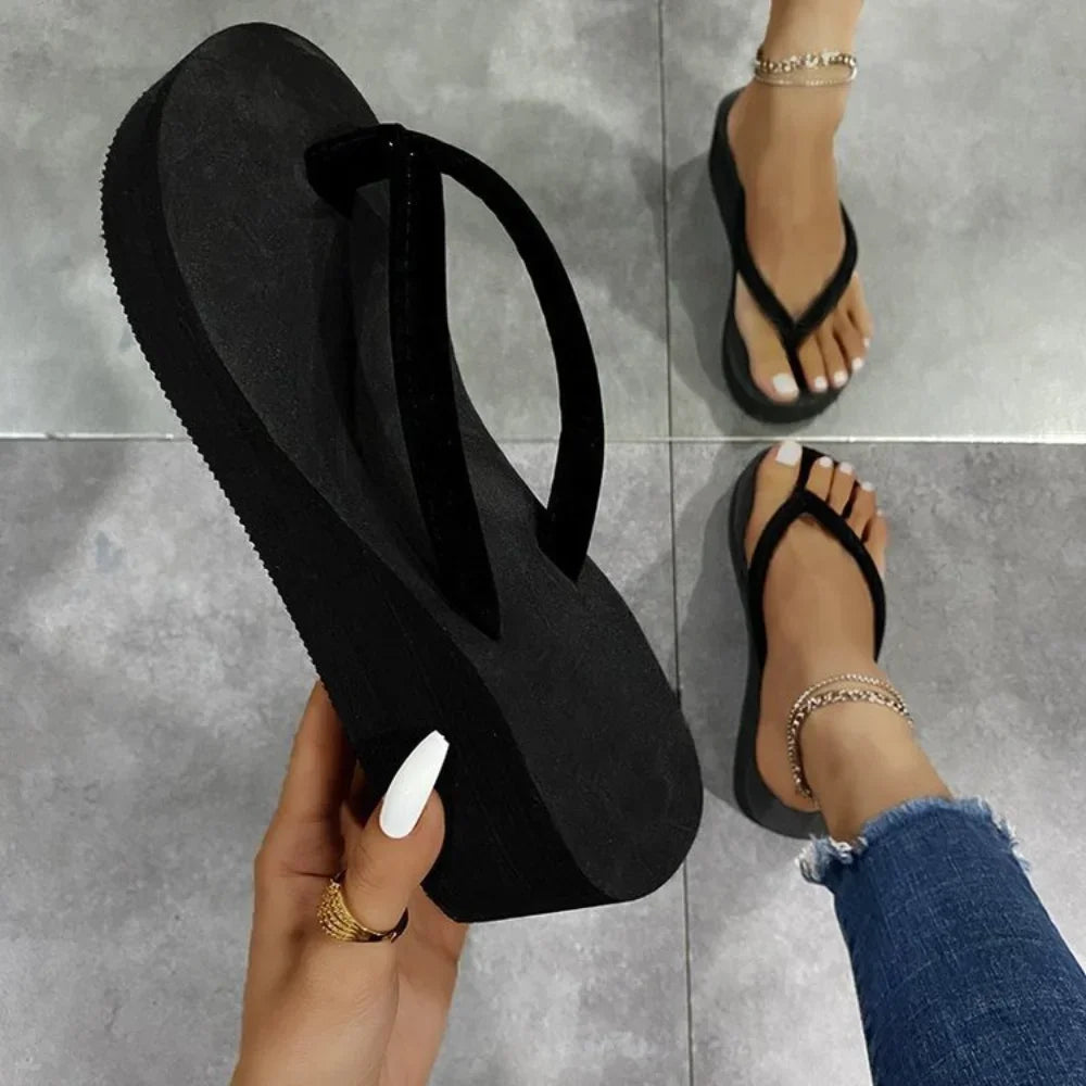 Women's Wedge Platform Slides — EVA Beach & Home Sandals