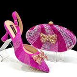 Venus Chan Pointed-Toe Heels & Handbag Set for Women
