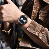 2026 New PAGANI DESIGN Turtle Back Luxury Quartz Watch for Men Fashion Sports Chronograph Men's Watch Luminous Leather strap