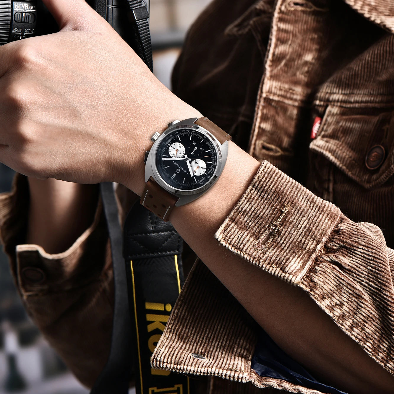 2026 New PAGANI DESIGN Turtle Back Luxury Quartz Watch for Men Fashion Sports Chronograph Men's Watch Luminous Leather strap