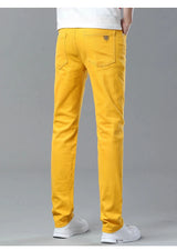 Men's Colorful Stretch Denim Jeans | Slim Fit