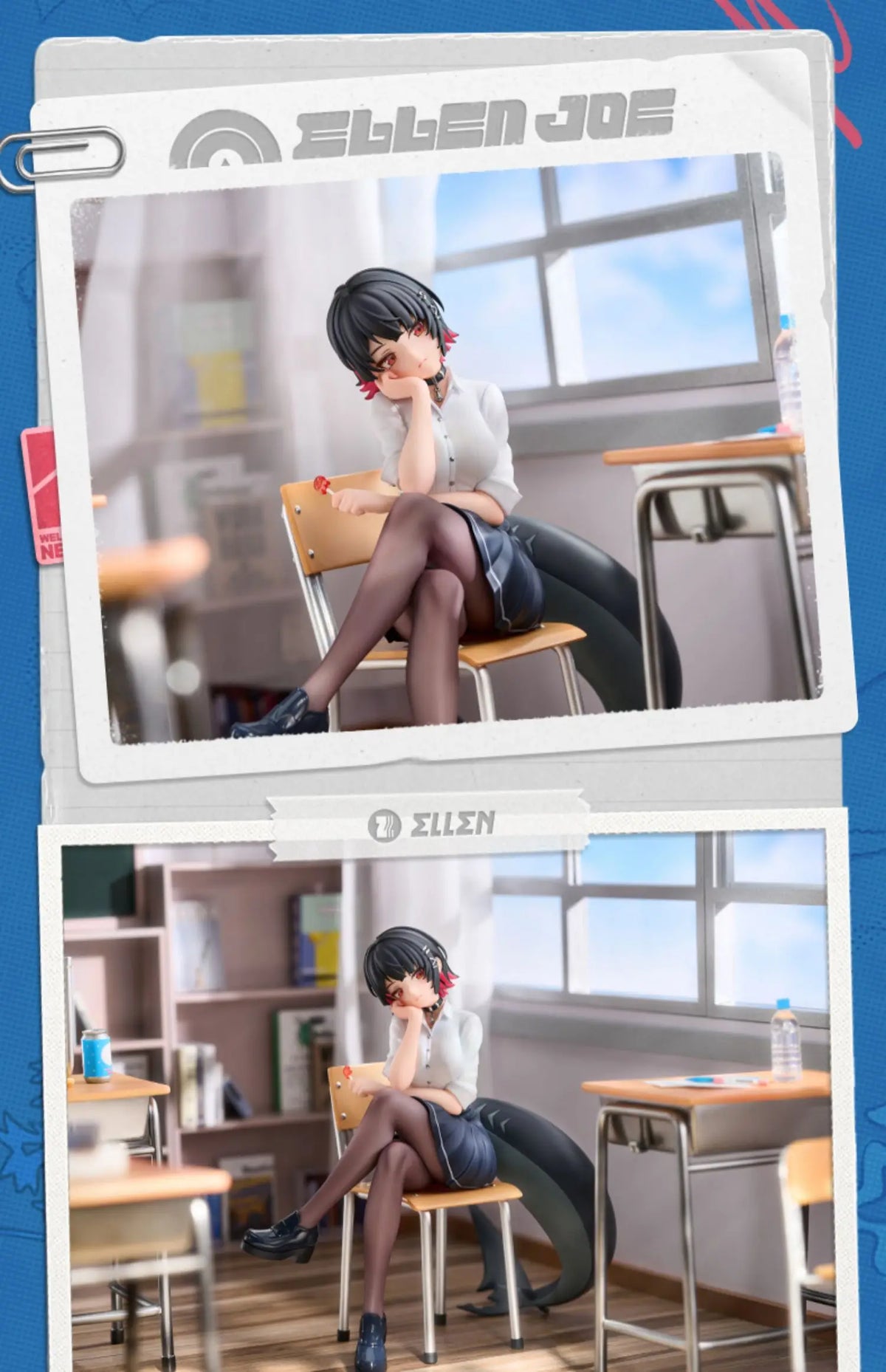 In Stock Original Ellen Joe From Monday To Friday Ver. Anime Figure Zenless Zone Zero Limepie Game Merch Desktop Collectibles