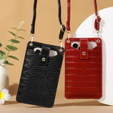 Women Mini Bag PU Leather Crossbody Purse Wallet Shoulder Pouch Mobile Phone Bag