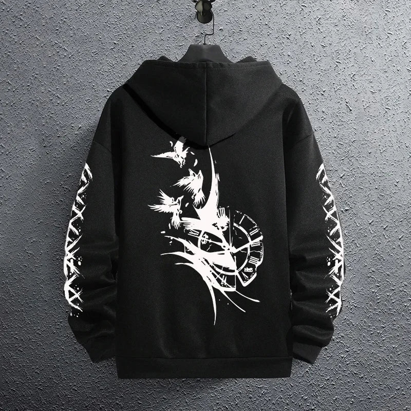 Men’s Classic Black Pullover Hoodie