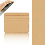 1Pc Pu Leather ID Card Holder Candy Color Bank Credit Card Box Multi Slot Slim Wallet for Women Men Business Card Cover