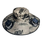 Solar-Powered Cooling Bucket Hat | UPF 50+ Wide Brim