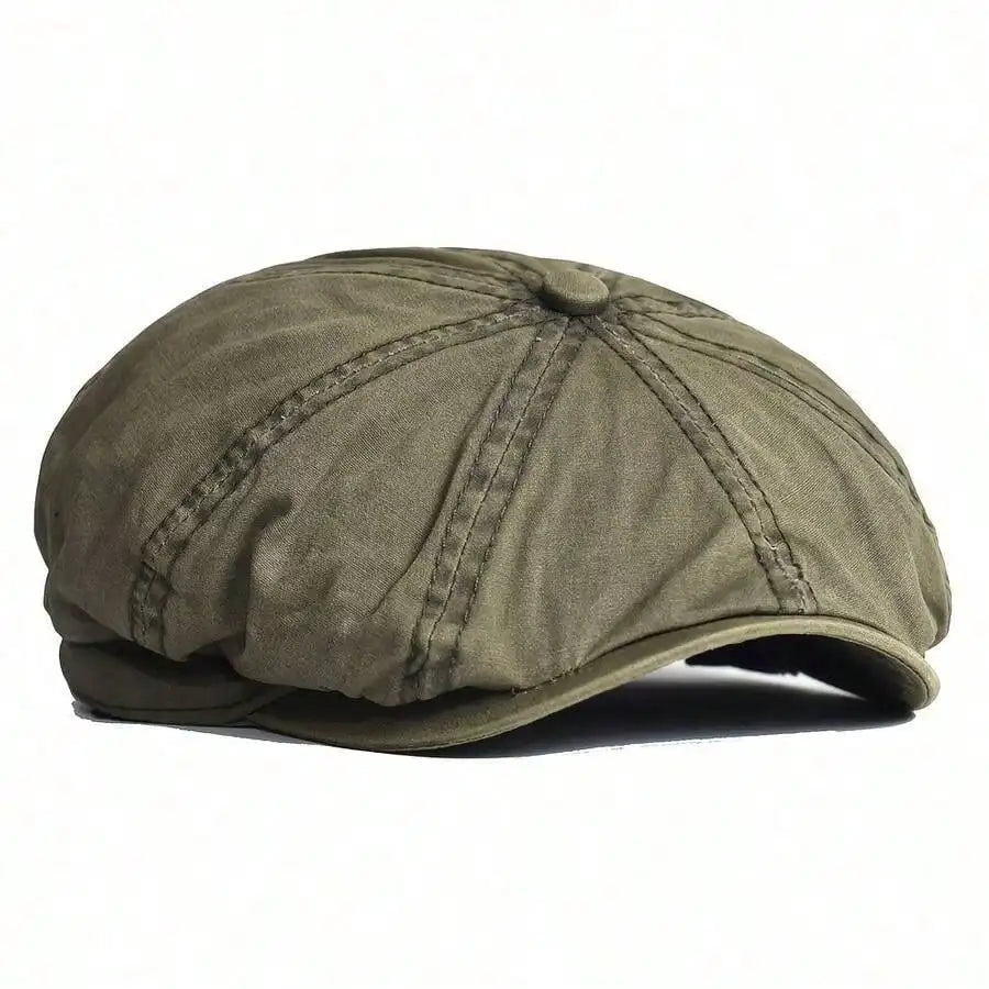 Vintage Newsboy Cap – Unisex Ivy League Cabbie Hat